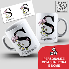 Caneca Alfabeto Com Inicial e Nome