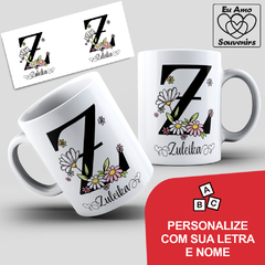 Caneca Alfabeto Com Inicial e Nome - comprar online