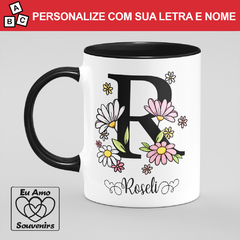 Caneca Alfabeto Com Inicial e Nome - comprar online