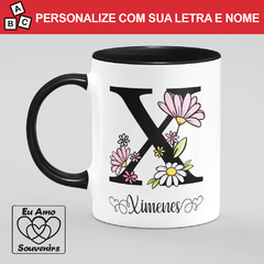 Caneca Alfabeto Com Inicial e Nome - comprar online