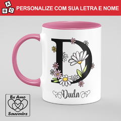 Caneca Alfabeto Com Inicial e Nome - comprar online