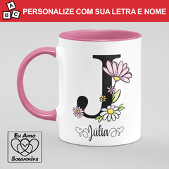 Caneca Alfabeto Com Inicial e Nome - comprar online