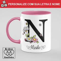 Imagem do Caneca Alfabeto Com Inicial e Nome