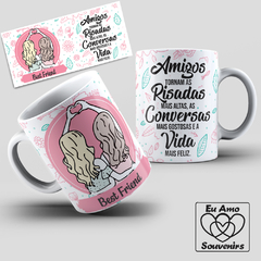 Caneca Amigos Tornam As Risadas Mais Altas