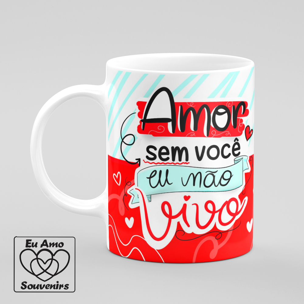 Caneca Declaração De Amor: Tradução Do Que Eu Sinto Por Você (Preta)