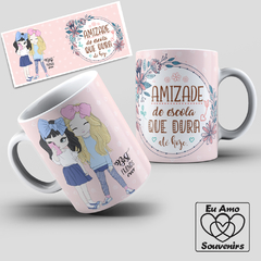 Caneca Best Friends Ever Amizade de Escola