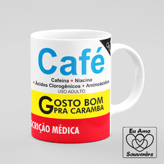 Caneca Café Estampa Caixa de Remédio - Eu Amo Souvenirs