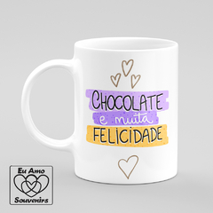 Caneca Chocolate E Muita Felicidade Barra Monograma Páscoa - comprar online