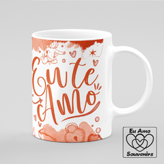 Caneca E Os Anjos Cantam Nosso Amor Eu Te Amo Laranja na internet