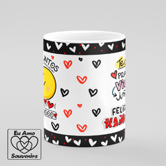 Caneca Emojis Pra Sempre Juntos Te Amo