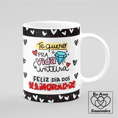 Caneca Emojis Pra Sempre Juntos Te Amo