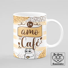 Caneca Flork Eu Amo Café