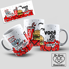 Caneca Eu Não Vivo Sem Você