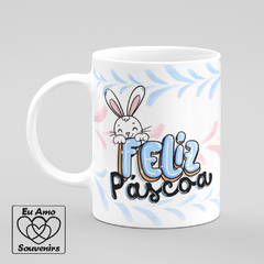 Caneca Feliz Páscoa Coelho Óculos - comprar online