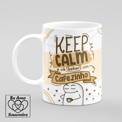 Caneca Flork Keep Calm e vá Beber um Cafezinho