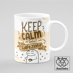 Caneca Flork Keep Calm e vá Beber um Cafezinho