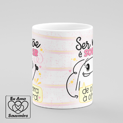 Caneca Flork Ser Mãe é Sorrir de Olheira a Olheira