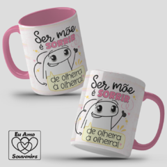 Caneca Flork Ser Mãe é Sorrir de Olheira a Olheira