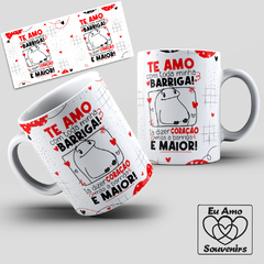 Caneca Flork Te Amo com Toda a Minha Barriga