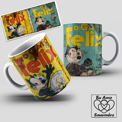 Caneca Personalizada Gato Félix Retrô