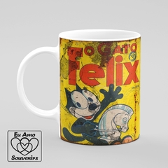 Caneca Personalizada Gato Félix Retrô