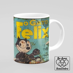 Caneca Personalizada Gato Félix Retrô