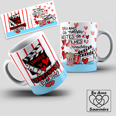 Caneca Loveflix Juntinhos Eu e Você