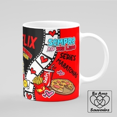 Caneca Loveflix Netflix Juntinhos Eu e Você