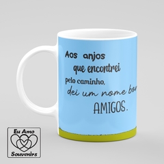 Caneca Mensagem Amigos Snoopy