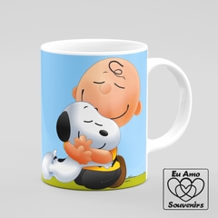 Caneca Mensagem Amigos Snoopy