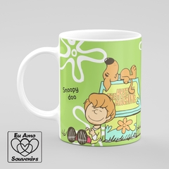 Caneca Mensagem Amigos Snoopy Doo