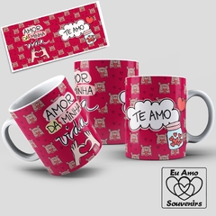 Caneca Namorados Amor da Minha Vida Te Amo