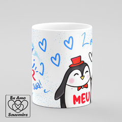 Caneca Sou Feliz No Amor e a Culpa É Sua