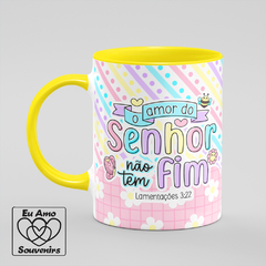 Caneca O Amor do Senhor Não Tem Fim