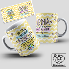 Caneca Personalizada Amizade Para A Melhor Amiga Do Mundo