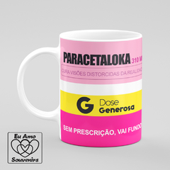 Caneca Paracetaloka Estampa Caixa de Remédio - comprar online