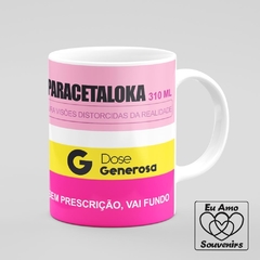 Caneca Paracetaloka Estampa Caixa de Remédio - Eu Amo Souvenirs