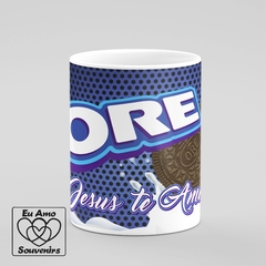 Caneca Ore Jesus Te Ama na internet