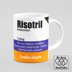 Caneca Risotril Estampa Caixa de Remédio - Eu Amo Souvenirs