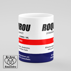 Caneca Roquenrou Rock Estampa Caixa de Remédio na internet