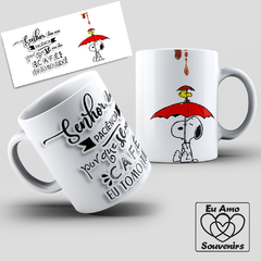 Caneca Snoopy Café Senhor Dai-me Paciência