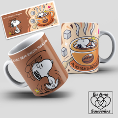 Caneca Personalizada Snoopy Café Talvez Nem Exista Problema