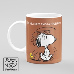 Caneca Personalizada Snoopy Café Talvez Nem Exista Problema