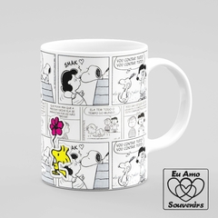 Caneca Snoopy Estampa Quadrinhos - Eu Amo Souvenirs