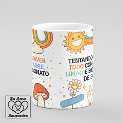 Caneca Tentando Resolver Tudo Com Vinagre Limão e Bicarbonato De Sódio - comprar online