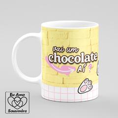 Caneca Vai Um Chocolate Aí Chocolatra Assumida - comprar online