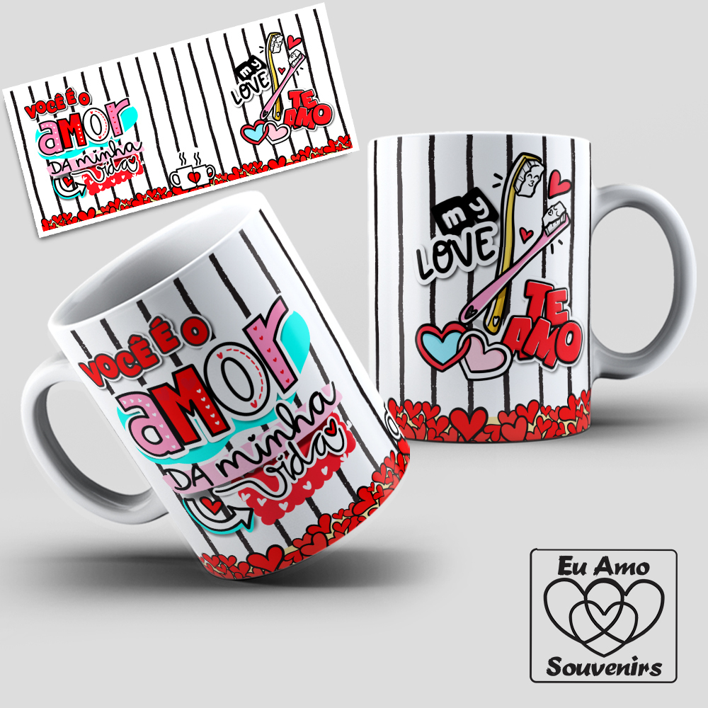 Caneca Declaração De Amor: Tradução Do Que Eu Sinto Por Você - Minha Caneca