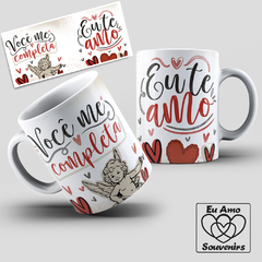 Caneca Você Me Completa Cupido Coração - comprar online