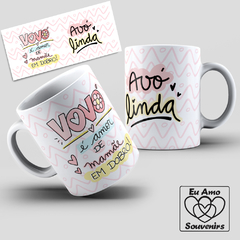 Caneca Vovó É Amor de Mamãe em Dobro