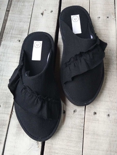 Pantuflas Volados Black